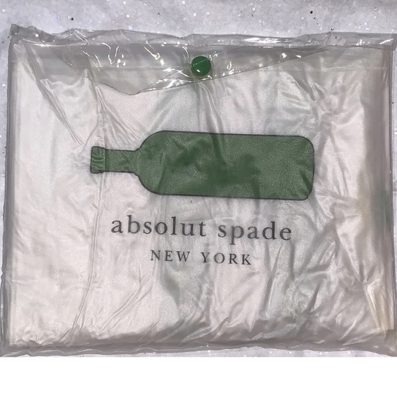 Kate Spade 1999 Vintage Absolut Vodka Spring Hooded Rain Poncho NIP - Picture 6 of 11